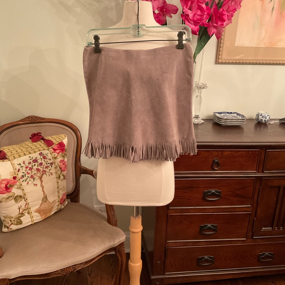1970’s Vintage Fringed Suede Mini Skirt